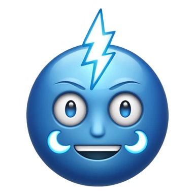 genera un razo azul como ese sticker