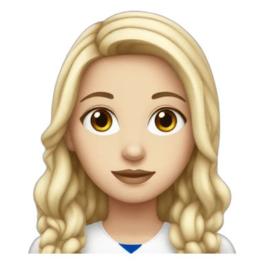 White girl Israel flag sticker