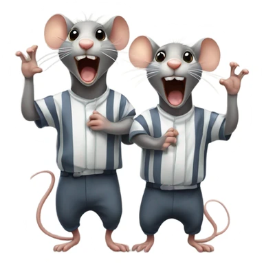 Singing rats in jail sticker