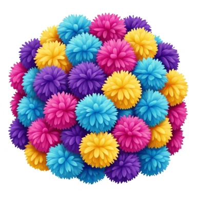 Pom poms sticker