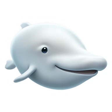 only head Beluga whale cute no background   sticker