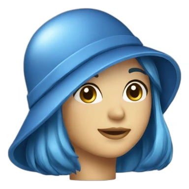 Cloche bleu sticker