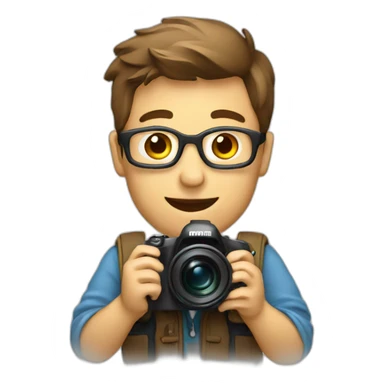 photographer with camera sticker