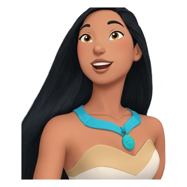 smiling girl with black hair sticker