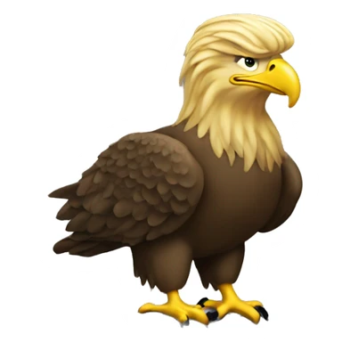 trump on eagle  sticker