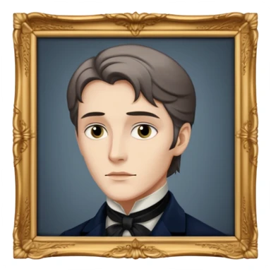 Dorian Gray looks at his portrait sticker