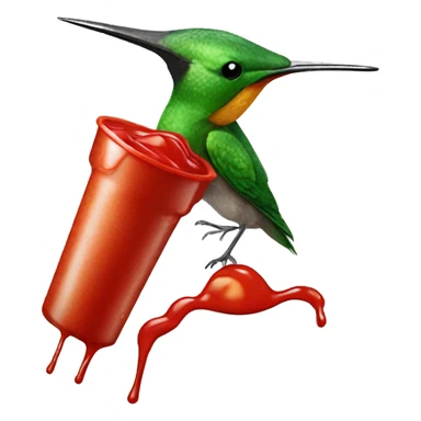 kolibri with ketchup sticker