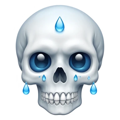 💀 and 😭 mixed sticker