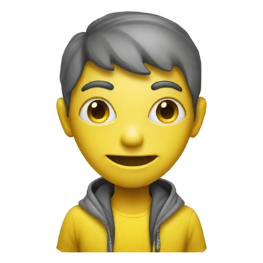 AN ALIEN IN YELLOW TSHIRT sticker