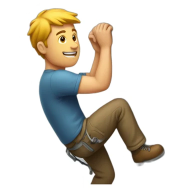 A man climbing  sticker