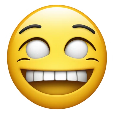 smiley face with squinted eyes sticker