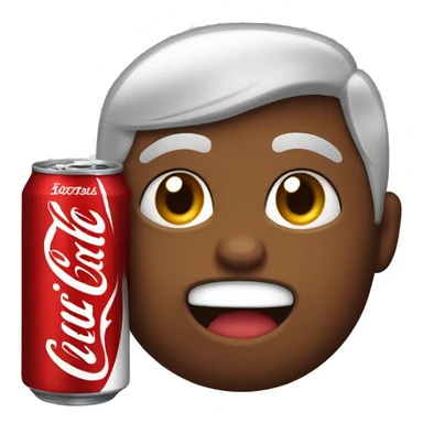  drinking Diet Coke sticker