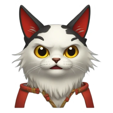 tengu-cat sticker