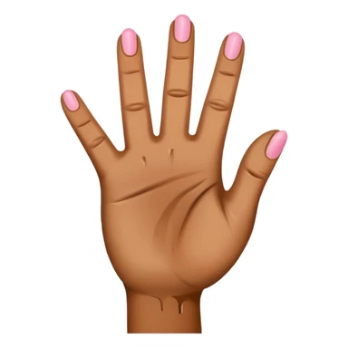 Hand with muddle finger, thumb, and pinky out sticker