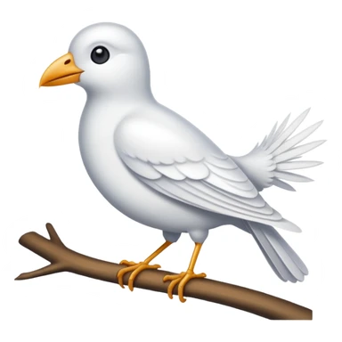 White bird sticker