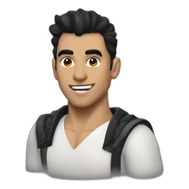 Cristian Rojas Zuñiga vampiro peinado al costado  sticker