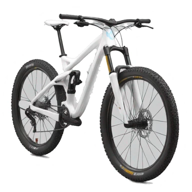 white mountanbike sticker