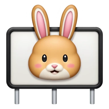 make a white billboard with the text “bun you” inside lt sticker