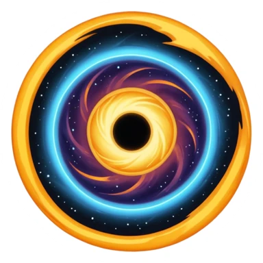 black hole like in a sci fi movie  sticker