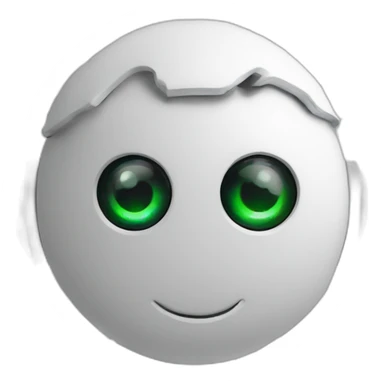 trading bot with forex charts as eyes sticker