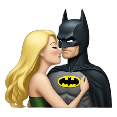 Batman kissing women sticker