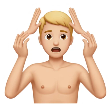 Fake choking with hands sticker