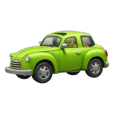 Shrek as a Car sticker