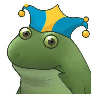 bottle labeled 'Baby Oil', cute and funny, bufo frog meme style sticker