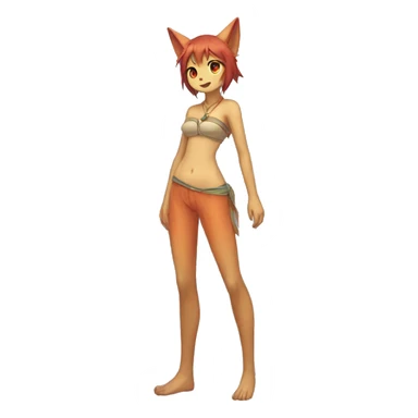 Anthro Sona Fakémon Full Body sticker