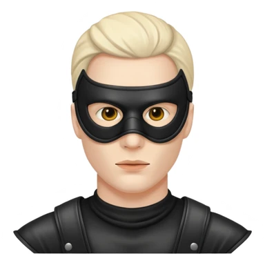 bdsm slave leather mask fullhead on man  sticker