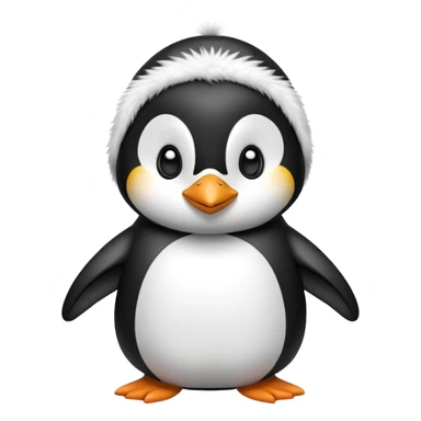 penguin with a penguin onesie  on￼ sticker