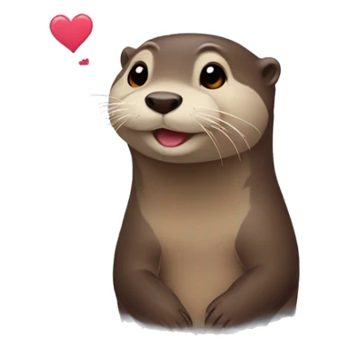 otter in love  sticker