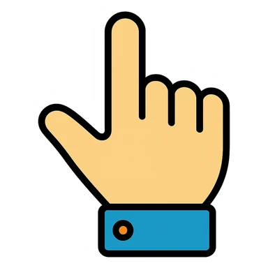 index finger sticker