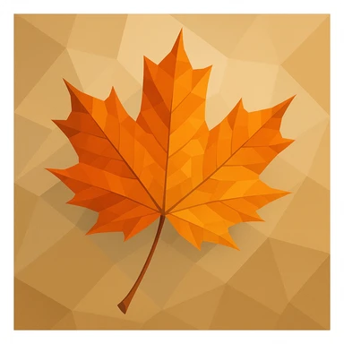 autumn leaf sticker