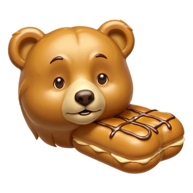 Butterscotch éclair like a bear sticker