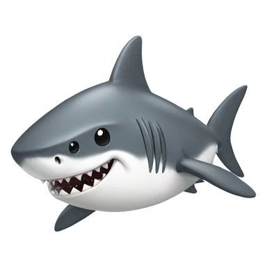 shark with panda on head sticker