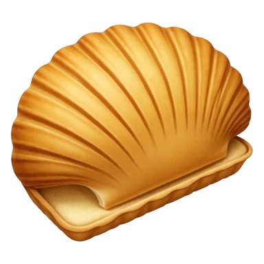 madeleine snack. no under layer bread sticker