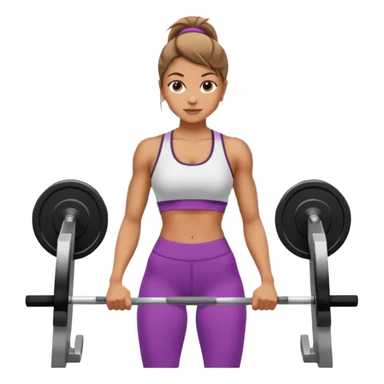 Chica entrenando sticker