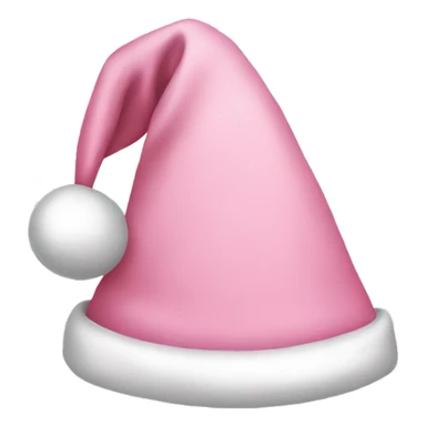 a light pink santa hat sticker