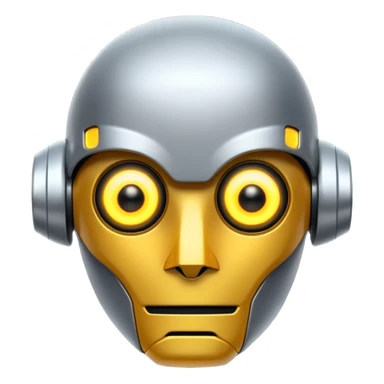 Prompt 13: "…how AI will change the job market."
Graphic: 🤖 Robot head icon (white) glowing yellow eyes.
Animation: Robot pulses with glow.
Background: Transparent.
 sticker