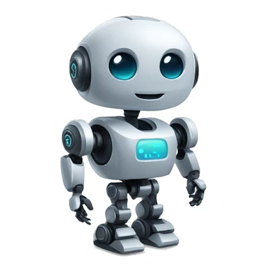 cute fintech robot sticker