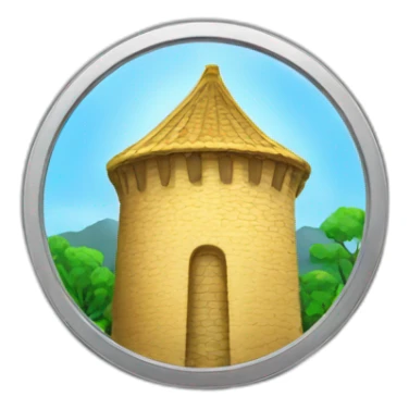 coin with a tower sticker sticker