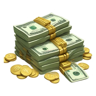 a lot of money  sticker