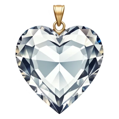 Romantic vintage Crystal heart pendant sticker