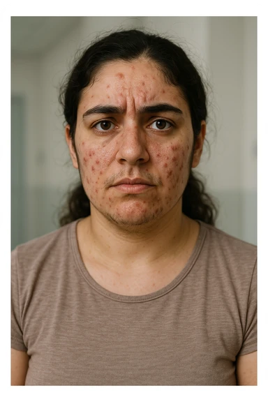 Donna con pcos con eccesso di androgeni sticker