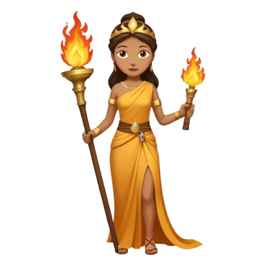 Ancient Torch Bearer woman sticker
