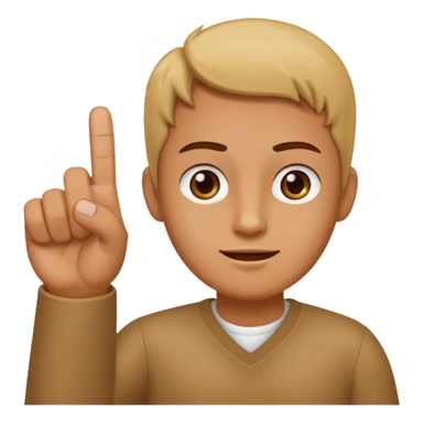 Thumb index middle finger up sticker