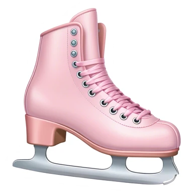 Light pink ice skates sticker