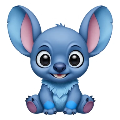 Q stitch sea realista pero como en la pelicula sticker