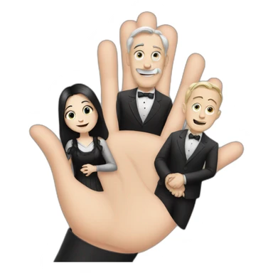 family addams hand sticker
